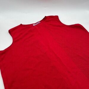 Vtg 90's Premier Int. Size 2XL Red‎ sleeveless top with a retro vibe retro